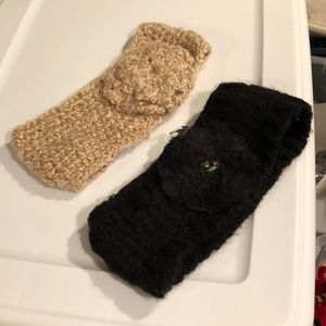 Set of 2 cozy fashionable warm head bands